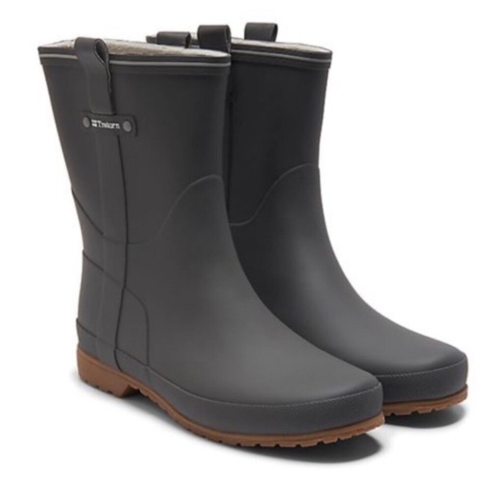 Tretorn Elsa Mid Calf Rain Boot Grey Size 8